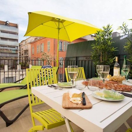 F2 Terrasse, Moderne, Hyper Centre, Clim, Ascenseur- Dubouchage Appartement Nice Buitenkant foto