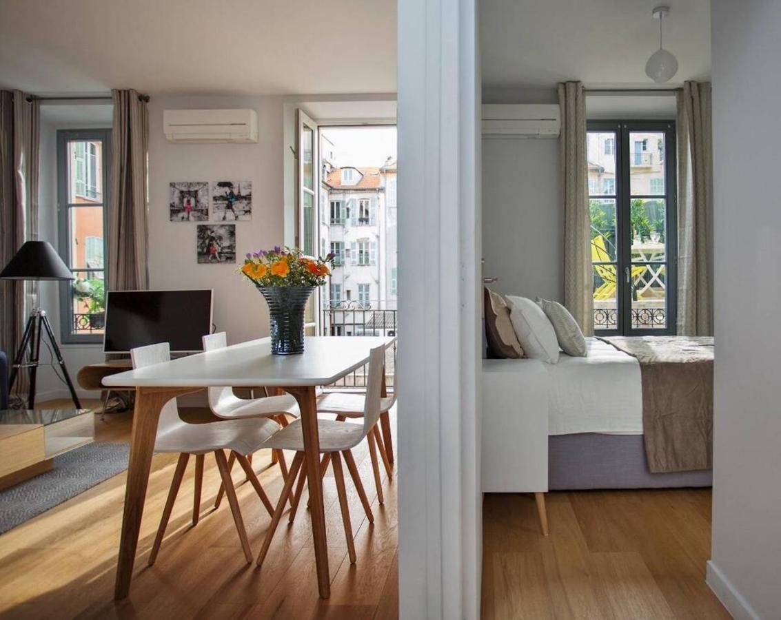 F2 Terrasse, Moderne, Hyper Centre, Clim, Ascenseur- Dubouchage Appartement Nice Buitenkant foto