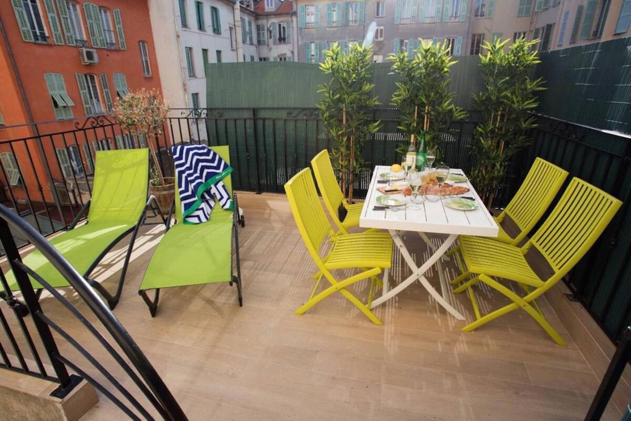F2 Terrasse, Moderne, Hyper Centre, Clim, Ascenseur- Dubouchage Appartement Nice Buitenkant foto